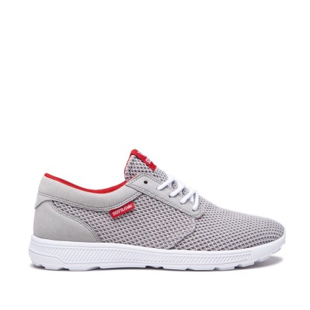 Supra Hammer Run Mens Low Tops Shoes Grey UK 16WMQ